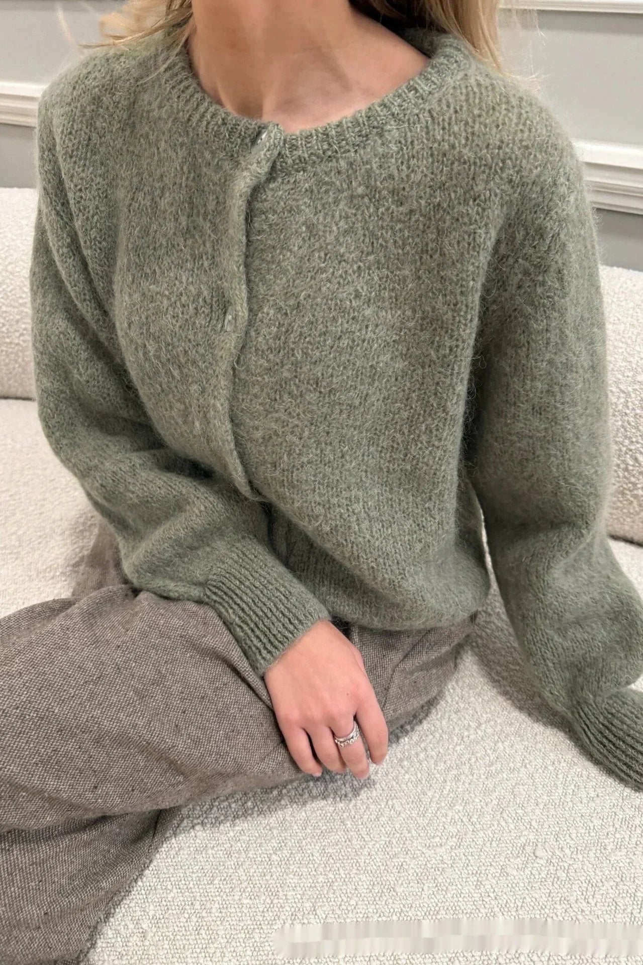 Retro Loose Sweater Coat