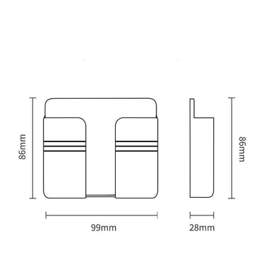 Wall Mount Phone Charging Storage Rack