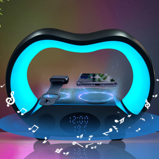 6-in-1 Smart LED Lamp with Wireless Charger & Speaker