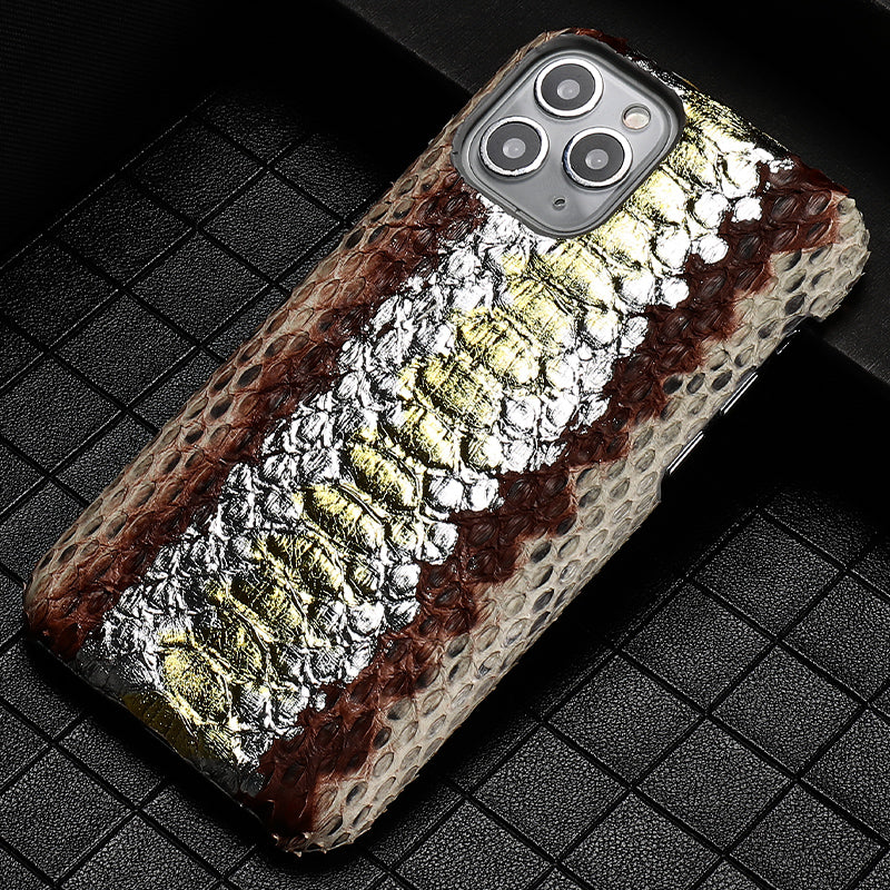 Luxury Python Leather Phone Case