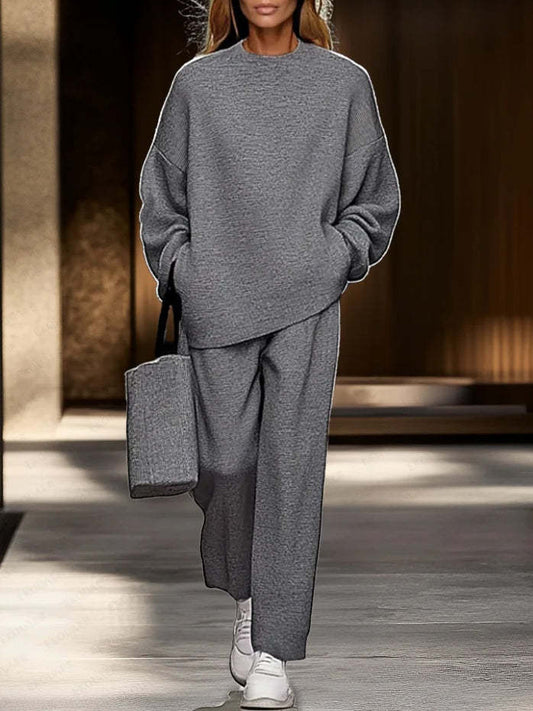 Casual Long-sleeve Hoodie & Pants Set
