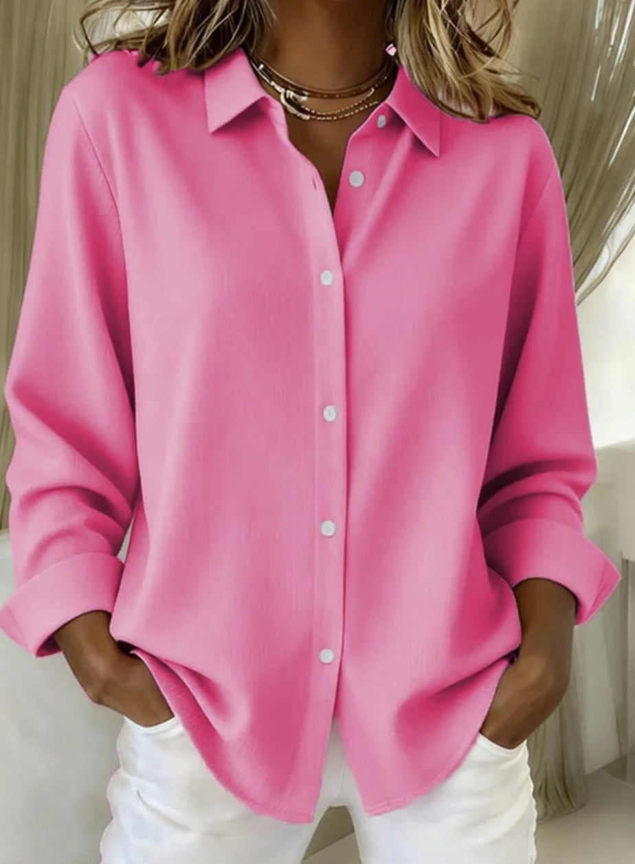 Women’s Long Sleeve Plaid Button Shirt