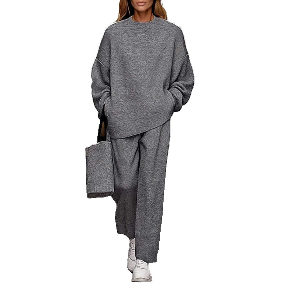 Casual Long-sleeve Hoodie & Pants Set