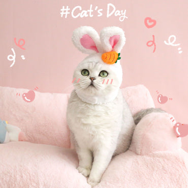Plush Cartoon Cat Dog Rabbit