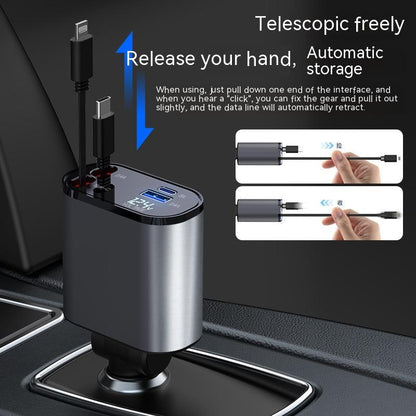 100W Metal Fast Car Charger