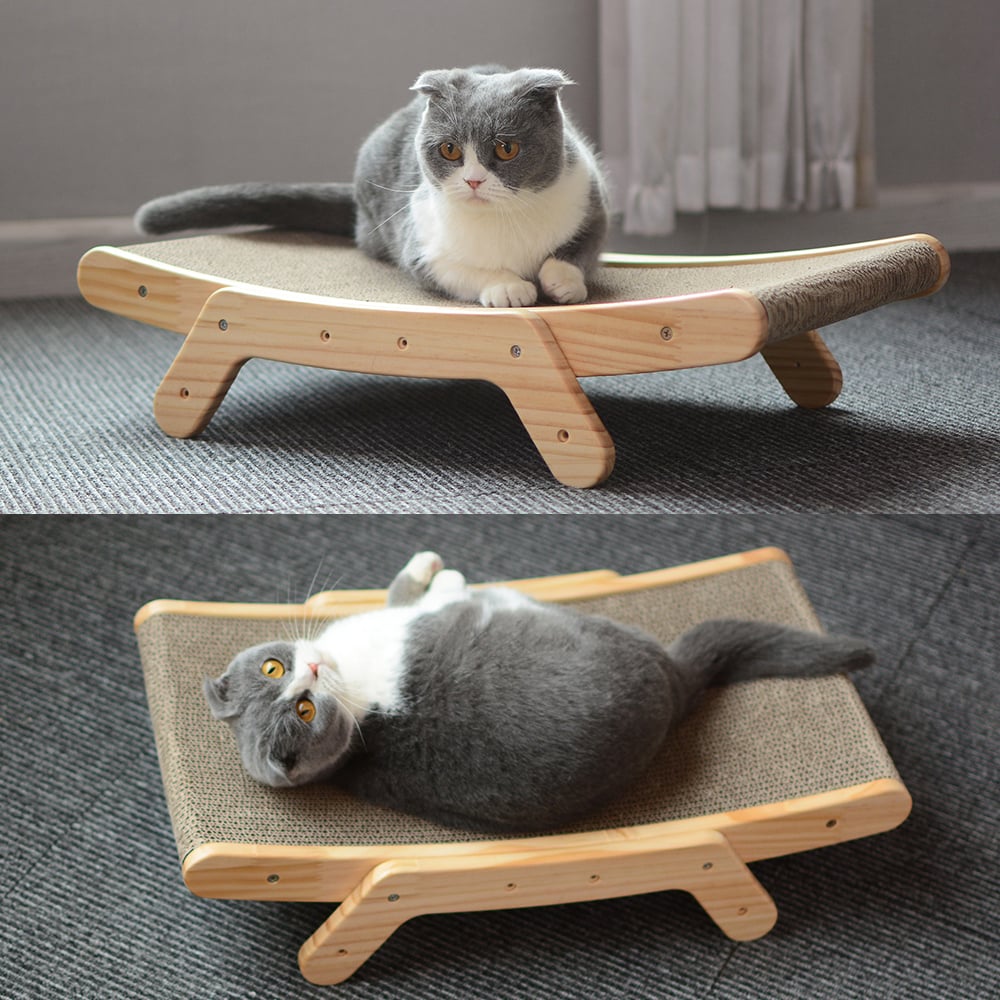 Deformable Corrugated Cat Scratch Bed