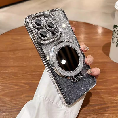 Glitter Mirror Stand Phone Case