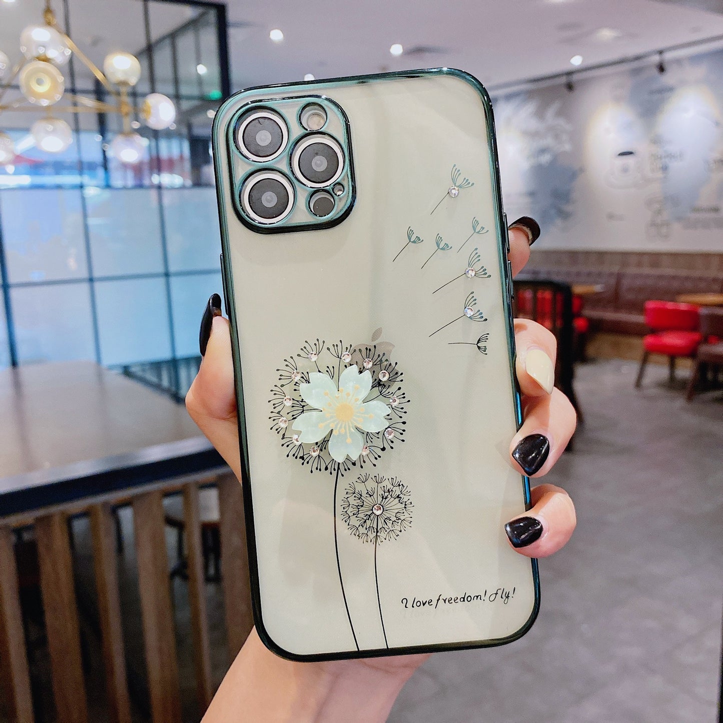 3D Flower Spin Stand Phone Case