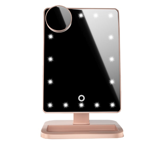 Touch Screen LED Makeup Mirror with Bluetooth Speaker