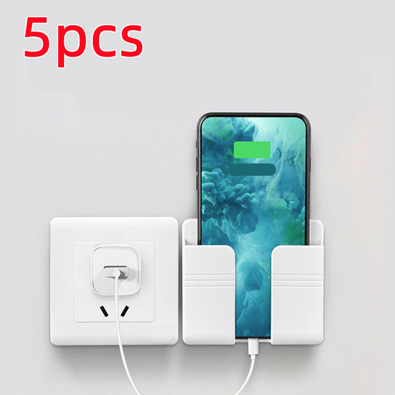 Wall Mount Phone Charging Storage Rack