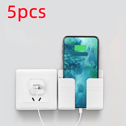 Wall Mount Phone Charging Storage Rack
