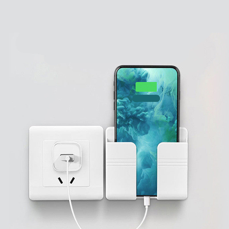Wall Mount Phone Charging Storage Rack
