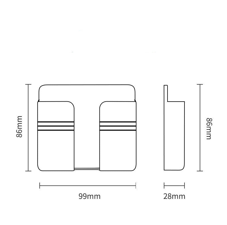 Wall Mount Phone Charging Storage Rack