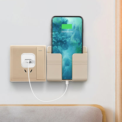 Wall Mount Phone Charging Storage Rack