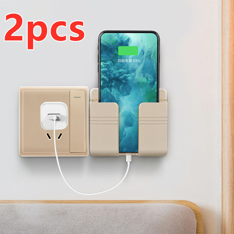 Wall Mount Phone Charging Storage Rack
