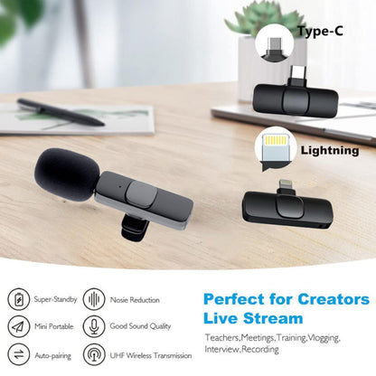 Wireless Lavalier Mini Microphone
