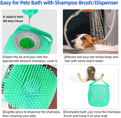 Silicone Pet Shampoo Massage Brush
