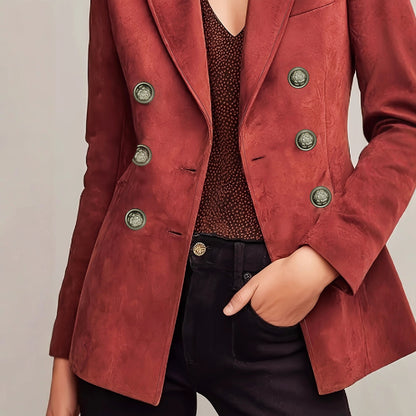 Women’s French Vintage Double-Breasted Blazer