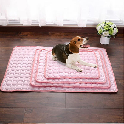 Cooling Ice Silk Pet Bed Mat