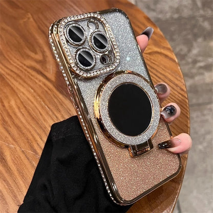 Glitter Mirror Stand Phone Case