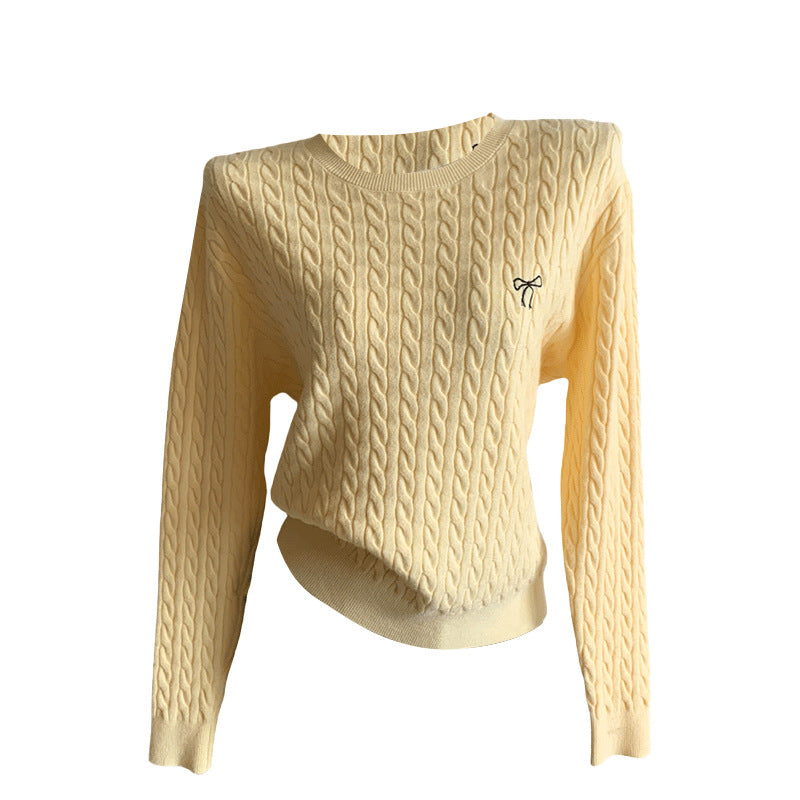 Chanel-style Top Embroidered Long-sleeve Sweater