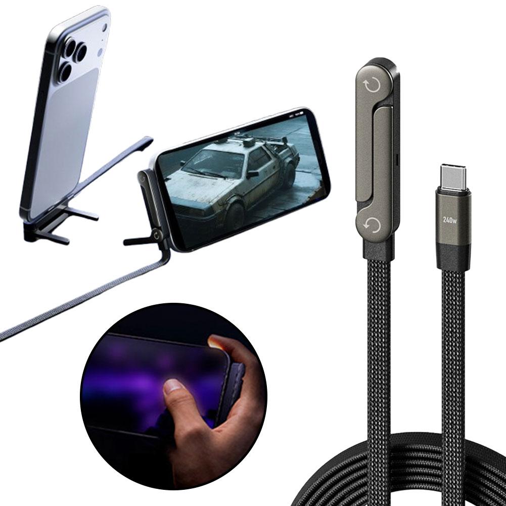 Foldable Phone Stand Fast Charge Cable