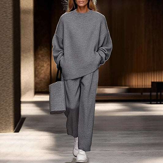 Casual Long-sleeve Hoodie & Pants Set