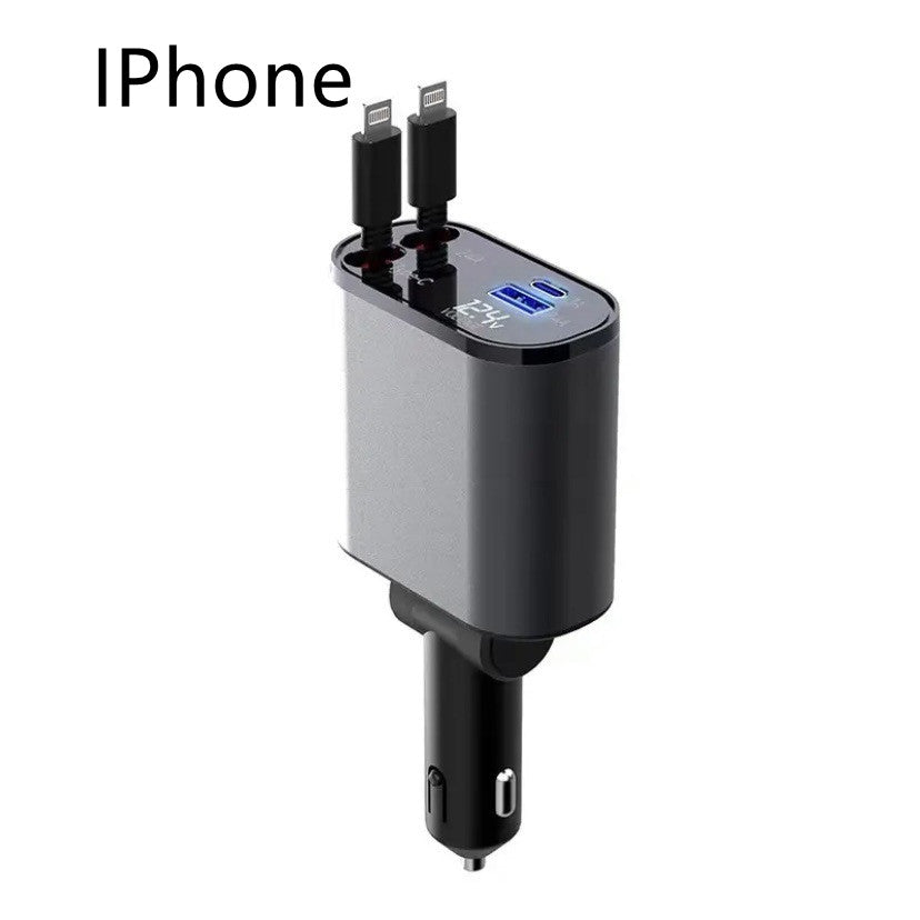 100W Metal Fast Car Charger