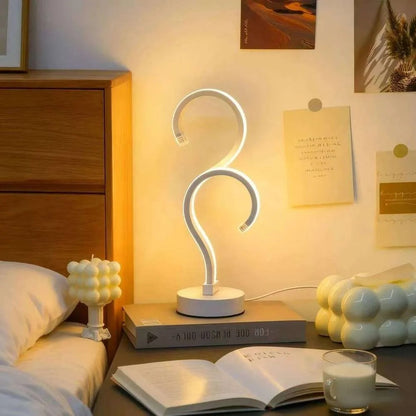 Creative Double Question Mark LED Desk Lamp