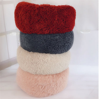 Round Long Hair Cat Bed Mat