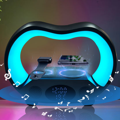 6-in-1 Smart LED Lamp with Wireless Charger & Speaker