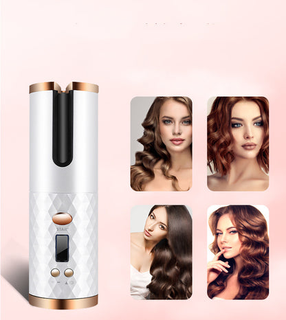 Rechargeable Automatic Hair Curler with LCD