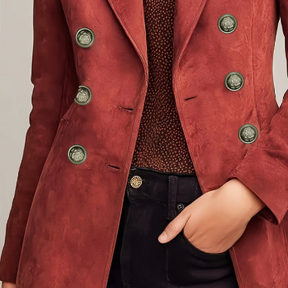 Women’s French Vintage Double-Breasted Blazer