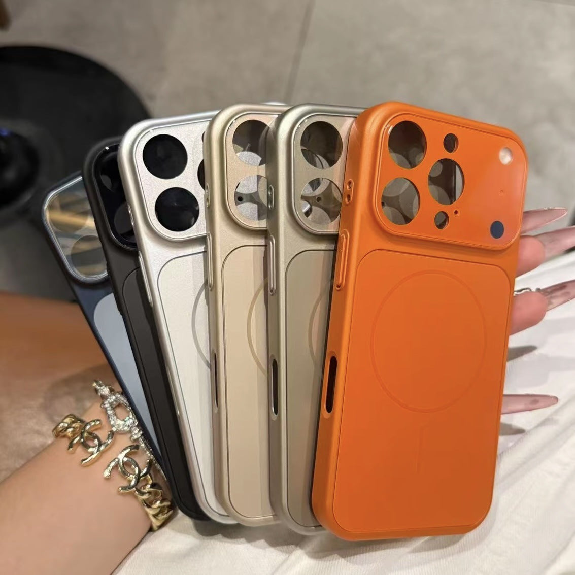 Magnetic Frosted Glass MagSafe Phone Case