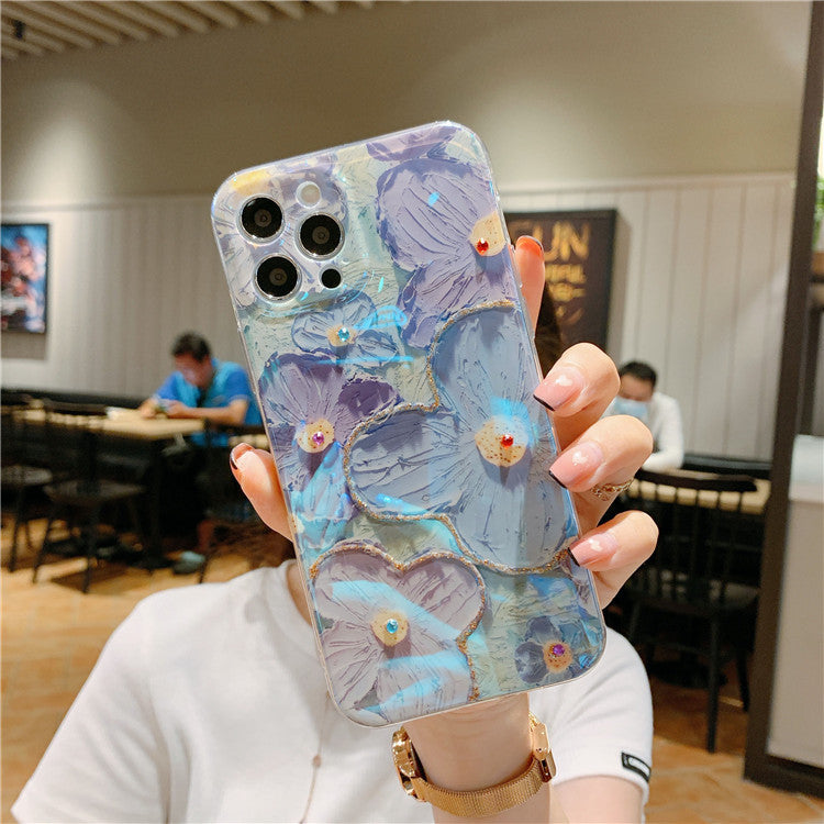 Purple Blue Daisy Phone Case