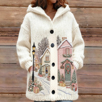Women’s Casual Printed Long Cardigan