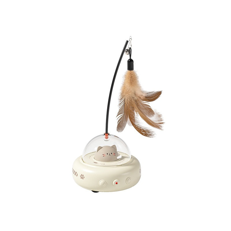 Electric UFO Interactive Cat Teaser Toy