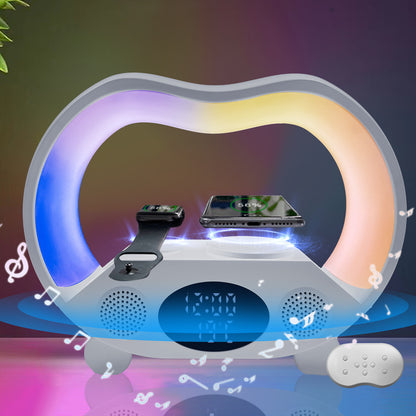 6-in-1 Smart LED Lamp with Wireless Charger & Speaker