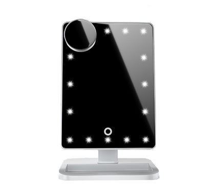 Touch Screen LED Makeup Mirror with Bluetooth Speaker