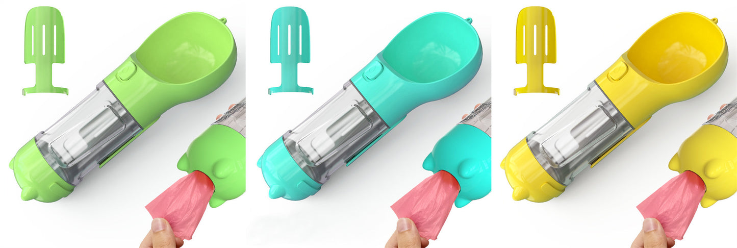 3-in-1 Portable Dog Water Bottle