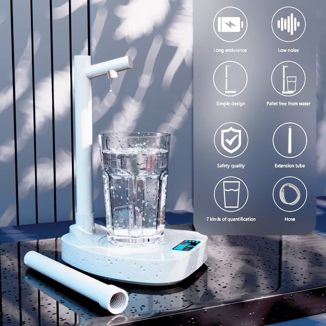 Automatic Rechargeable Water Bottle Dispenser with Stand