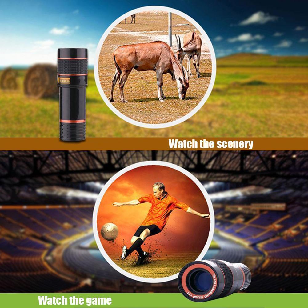 8X HD Clip-On Phone Zoom Lens