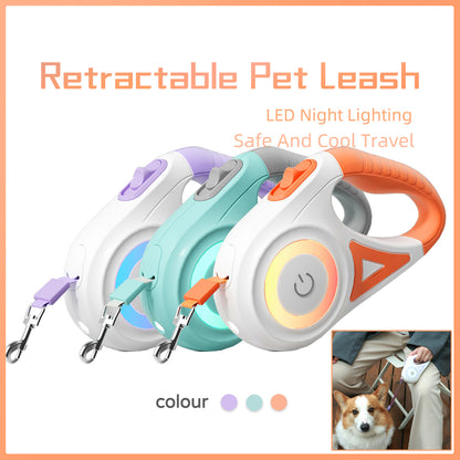 Retractable Dog Leash with LED Light