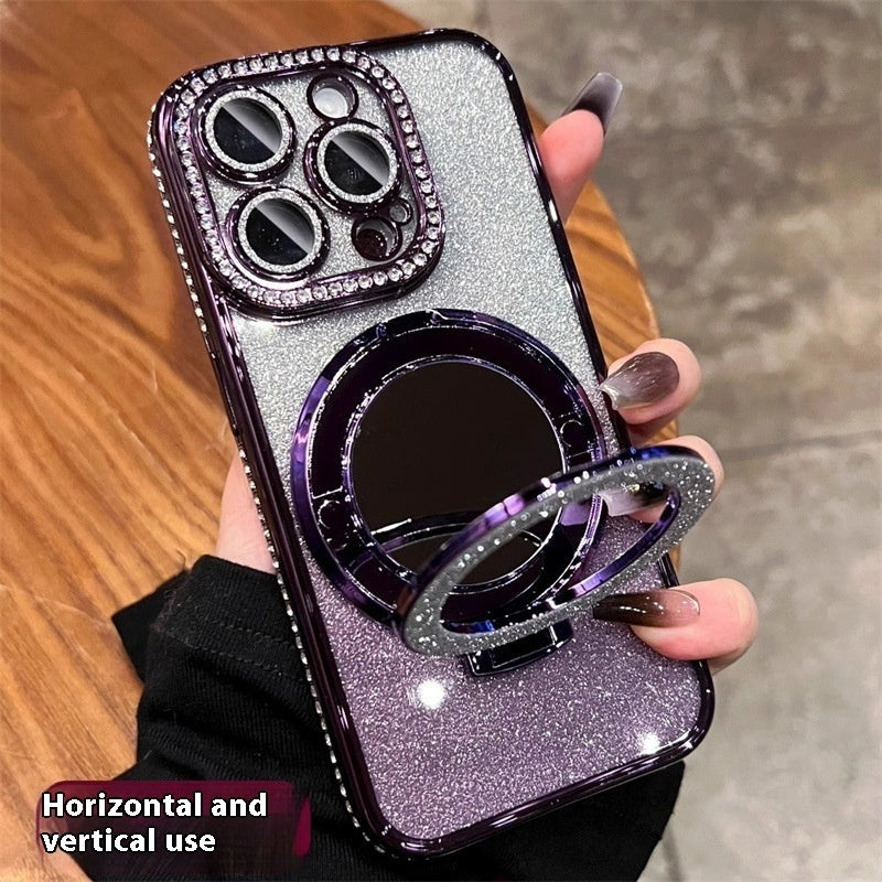 Glitter Mirror Stand Phone Case