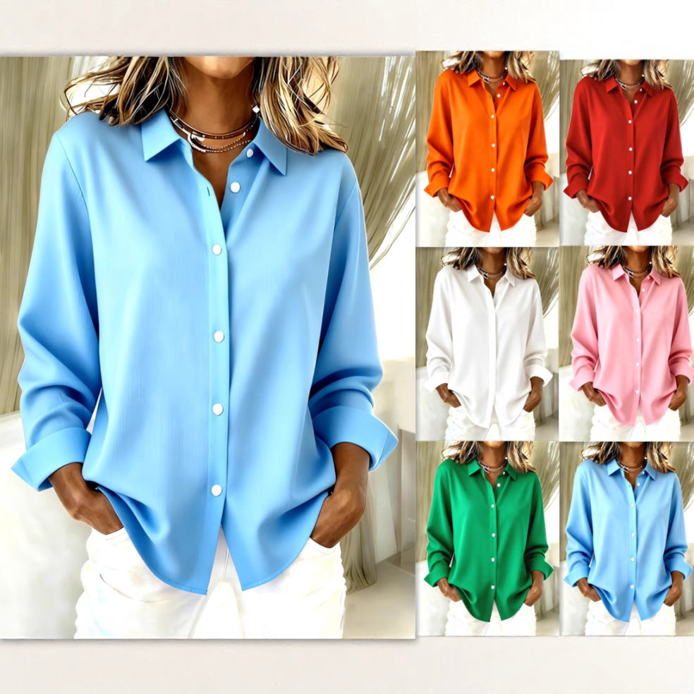 Women’s Long Sleeve Plaid Button Shirt