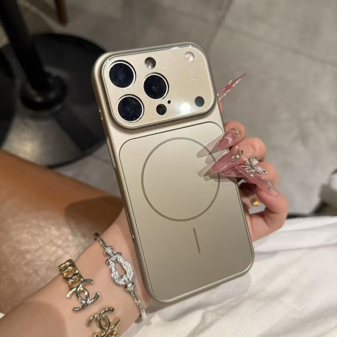 Magnetic Frosted Glass MagSafe Phone Case