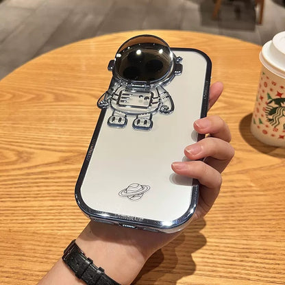 Glitter Astronaut Stand Phone Case