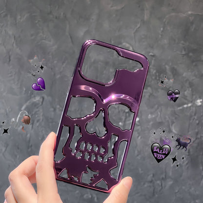 Luxury 3D Skull Plated Phone Case