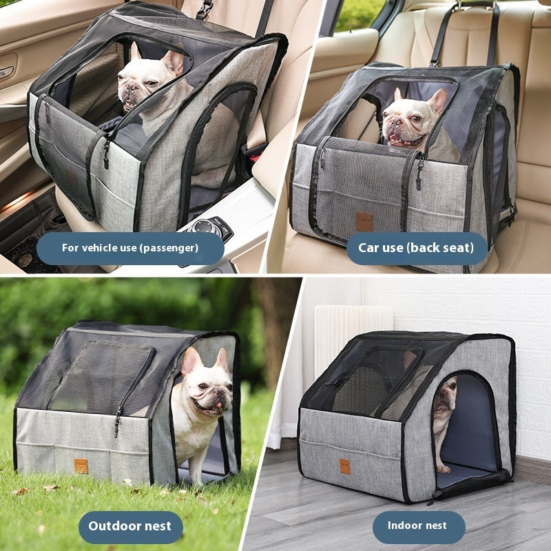 Foldable Car Pet Cage