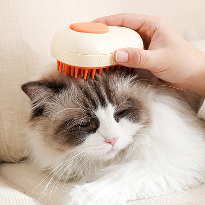 Electric Self-Cleaning Steam Pet Brush